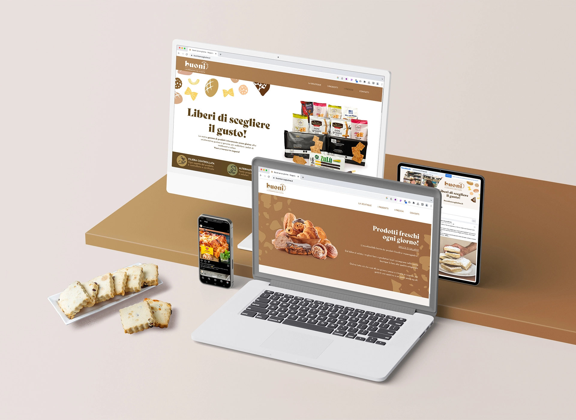 Sito Buoni Senza Glutine su desktop, laptop e dispositivi mobile