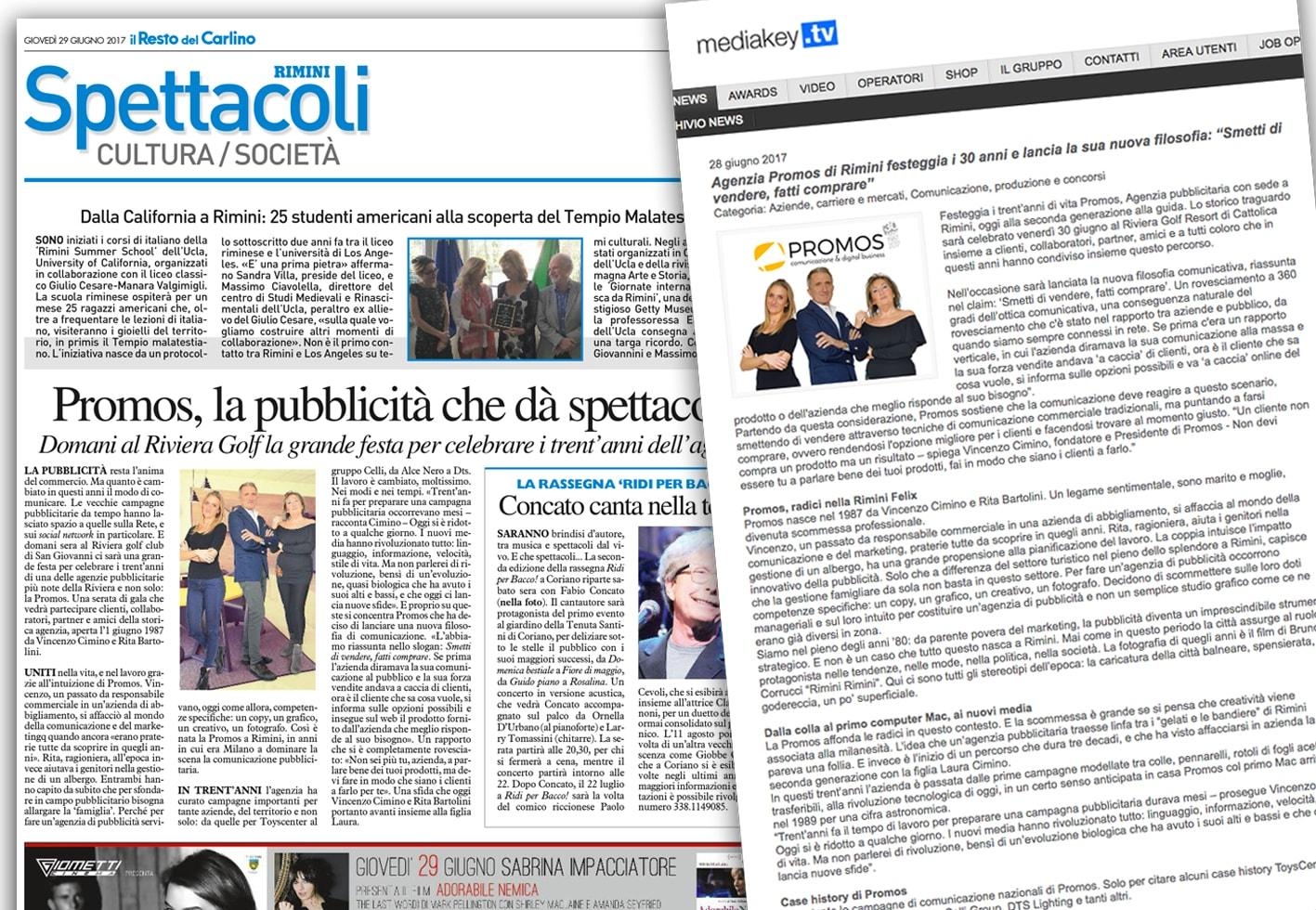 Promos festeggia i 30 anni e lancia la sua nuova filosofia