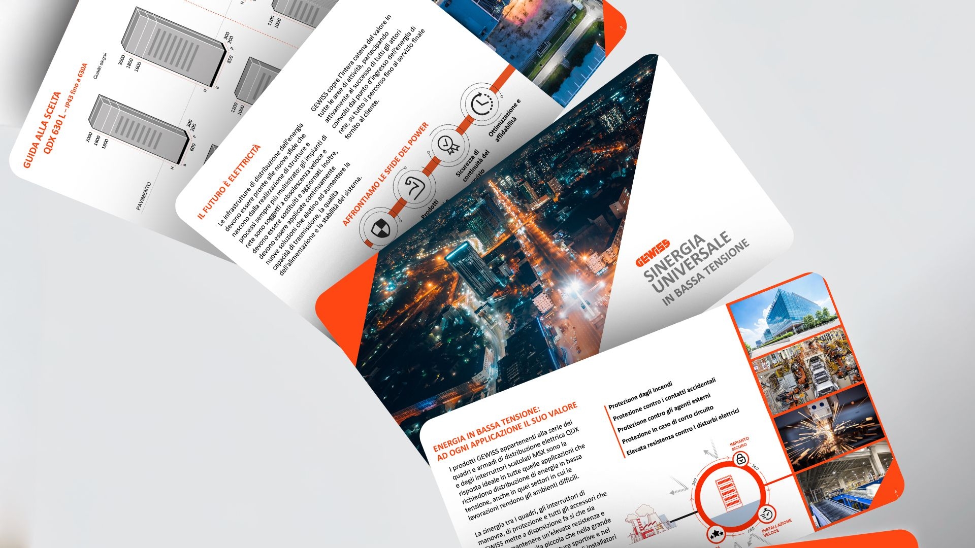 Pagin del manuale di presentazione di Gewiss