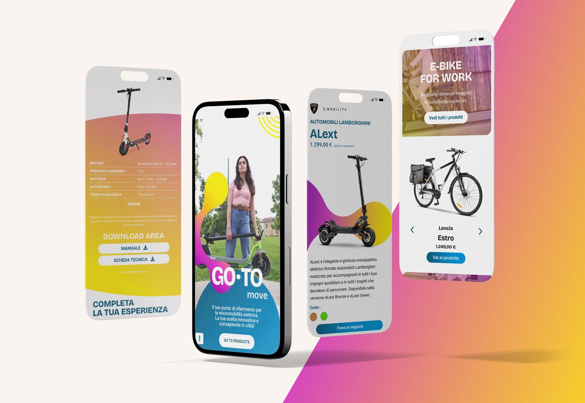 Interfacce mobile Platum per e-bike e monopattini elettrici